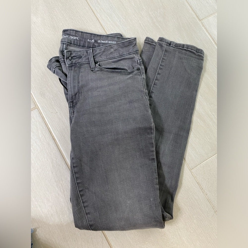 Calvin Klein gray jean
